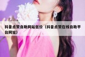 抖音点赞自助网站低价（抖音点赞在线自助平台网址）