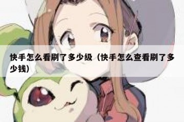 快手怎么看刷了多少级（快手怎么查看刷了多少钱）