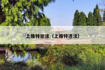 上推特犯法（上推特违法）