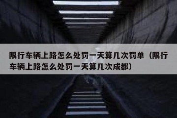 限行车辆上路怎么处罚一天算几次罚单（限行车辆上路怎么处罚一天算几次成都）