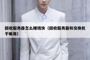 回收服务器怎么赚钱快（回收服务器和交换机干嘛用）