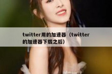 twitter用的加速器（twitter的加速器下载之后）
