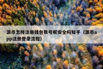 派币怎样注册钱包账号呢安全吗知乎（派币app注册登录流程）