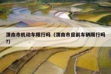 渭南市机动车限行吗（渭南市目前车辆限行吗?）