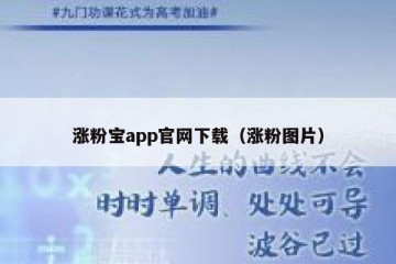 涨粉宝app官网下载（涨粉图片）