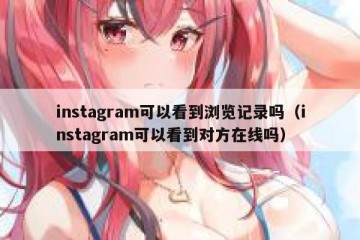 instagram可以看到浏览记录吗（instagram可以看到对方在线吗）