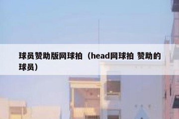 球员赞助版网球拍（head网球拍 赞助的球员）