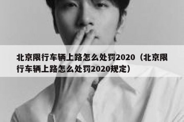 北京限行车辆上路怎么处罚2020（北京限行车辆上路怎么处罚2020规定）