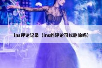 ins评论记录（ins的评论可以删除吗）