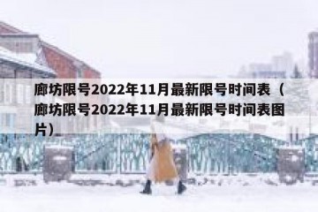 廊坊限号2022年11月最新限号时间表（廊坊限号2022年11月最新限号时间表图片）