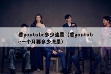 看youtube多少流量（看youtube一个月要多少流量）