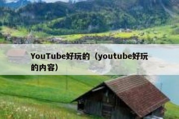 YouTube好玩的（youtube好玩的内容）