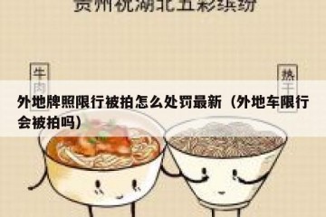 外地牌照限行被拍怎么处罚最新（外地车限行会被拍吗）