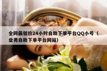 全网最低价24小时自助下单平台QQ小号（业务自助下单平台网站）