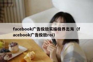 facebook广告投放实操极界出海（facebook广告投放roi）
