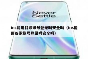 ins能用谷歌账号登录吗安全吗（ins能用谷歌账号登录吗安全吗）