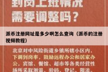 派币注册网址是多少啊怎么查询（派币的注册视频教程）