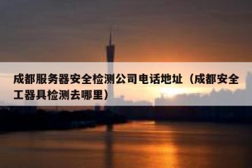 成都服务器安全检测公司电话地址（成都安全工器具检测去哪里）