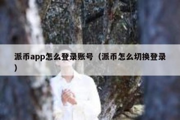派币app怎么登录账号（派币怎么切换登录）