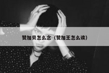 赞加贝怎么念（赞加王怎么读）