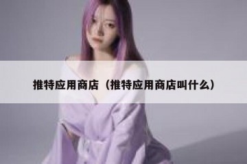 推特应用商店（推特应用商店叫什么）