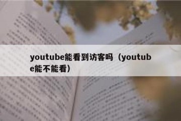youtube能看到访客吗（youtube能不能看）