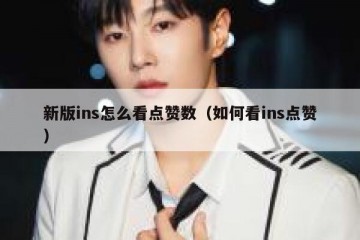 新版ins怎么看点赞数（如何看ins点赞）