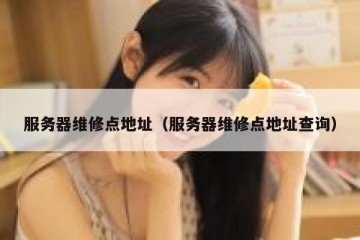 服务器维修点地址（服务器维修点地址查询）