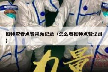 推特查看点赞视频记录（怎么看推特点赞记录）