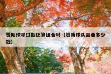 赞助球星过期还算组合吗（赞助球队需要多少钱）