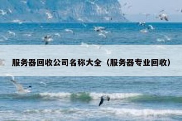 服务器回收公司名称大全（服务器专业回收）