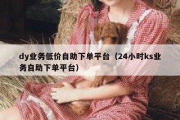 dy业务低价自助下单平台（24小时ks业务自助下单平台）