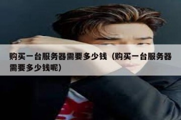 购买一台服务器需要多少钱（购买一台服务器需要多少钱呢）
