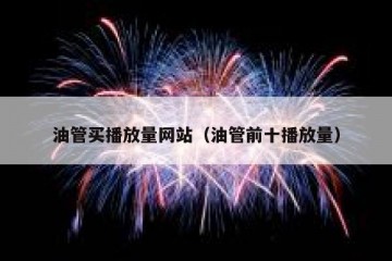 油管买播放量网站（油管前十播放量）