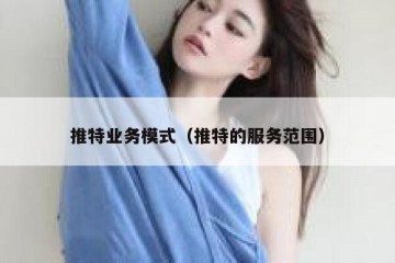 推特业务模式（推特的服务范围）