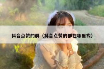 抖音点赞的群（抖音点赞的群在哪里找）