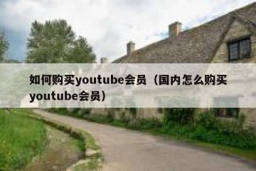 如何购买youtube会员（国内怎么购买youtube会员）