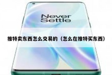 推特卖东西怎么交易的（怎么在推特买东西）