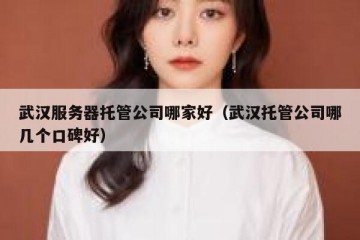 武汉服务器托管公司哪家好（武汉托管公司哪几个口碑好）
