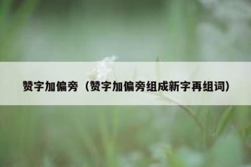 赞字加偏旁（赞字加偏旁组成新字再组词）