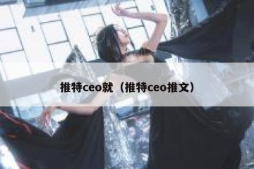 推特ceo就（推特ceo推文）