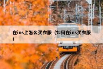 在ins上怎么买衣服（如何在ins买衣服）