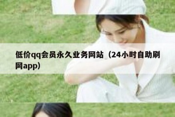低价qq会员永久业务网站（24小时自助刷网app）