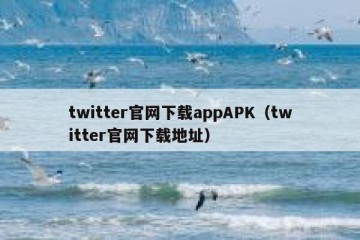 twitter官网下载appAPK（twitter官网下载地址）