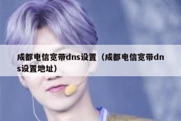 成都电信宽带dns设置（成都电信宽带dns设置地址）