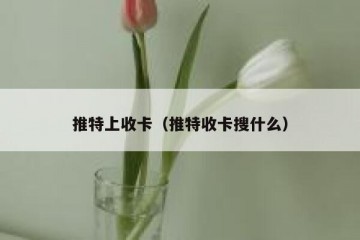 推特上收卡（推特收卡搜什么）