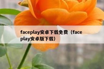 faceplay安卓下载免费（face play安卓版下载）