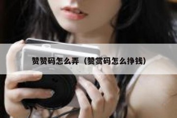 赞赞码怎么弄（赞赏码怎么挣钱）