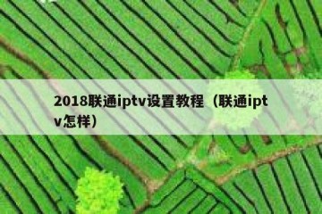 2018联通iptv设置教程（联通iptv怎样）