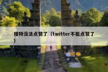 推特没法点赞了（twitter不能点赞了）